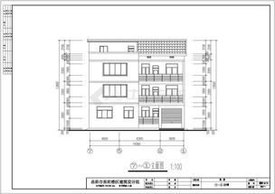 岳阳某四层私人住宅建筑设计施工图